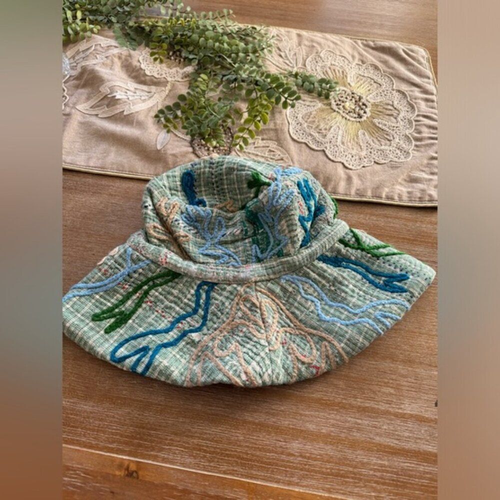 Free People Vintage Kantha Bucket Hat NWOT $98 - Picture 4 of 8